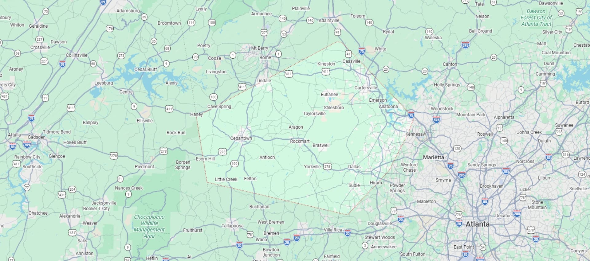 Service Area Map